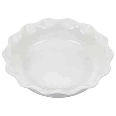 Stoneware 9" Pie Dish, White