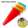 thumbnail image 2 of Balde de señal de entrenamiento de fútbol de 23 cm de altura, conos resistentes a la presión, accesorio deportivo para entrenamiento de fútbol y baloncesto al aire libre, 5 colores, 2 of 5