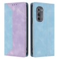 thumbnail image 1 of Phone Case for Motorola Edge 2022 FOXDOCK Premium Leather,Creative Dual-Color Cover with Card Slot,Shockproof, 1 of 7
