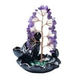 thumbnail image 1 of Quemador de incienso en cascada, ornamento artístico de mesa, escultura de riqueza de la , incensario para jardín, dormitorio, estudios de Yoga, , púrpura Sunnimix Figuras de quemador de incienso, 1 of 8
