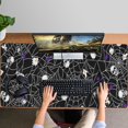thumbnail image 4 of Long Mouse Pads for Desk,Halloween Spider Web and Skulls Pattern Desk Mats on Top Of Desks, Desk Mouse Pad Extra Large with 3mm Non-Slip Base and Stitched Edge for Gaming,Office,Work,Home 47.3x23.6in, 4 of 5