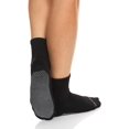 thumbnail image 3 of SOCKS’NBULK Loose Fit Gripper Bottom Diabetic Non-Skid Slipper Black Socks, Grippy Hospital Sock, Wholesale Bulk (WOMENS (9-11), 6), 3 of 3