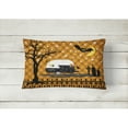thumbnail image 2 of Carolines Treasures VHA3020PW1216 Halloween Vintage Camper Canvas Fabric Decorative Pillow  12H x16W multicolor, 2 of 3