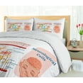 thumbnail image 5 of Ambesonne Anatomy Duvet Cover Set, Neurological Brain Cells, Calking, Fern Green and Pale Sky Blue, 5 of 6