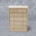 thumbnail image 2 of Mueble para casa de muñecas en miniatura, baúl de madera con forma de tallboy, escala 1:12, 2 of 3