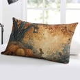thumbnail image 5 of Orange Pumpkins Throw Pillow Cover 12 x 20 Inch Decorative Pillow Cover Maple Tree Rabbit Vintage Forest Autumn Lumbar Pillowcase Seasonal Rectangle Cushion Case for Couch Sofa Bed Living Room, 5 of 7