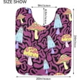 thumbnail image 3 of Dreamtimes Luxury Bathroom Rug Mat 17.3"x13.4", Extra Soft and Absorbent Microfiber Bath Rugs, Non-Slip Bath Carpet, Bath Mats for Bathroom Floor, Tub and Shower-Brightly Colored Mushrooms, 3 of 4
