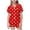 A-Red253, variant on JAJAHO Girls Christmas Pajamas Set Short Sleeve Button Down 2 Piece Pjs For Kids 2-13Y