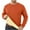Orange, variant on Sweatshirts For Men Qiggri Men's Fashion Casual WarmThick Solid Color Easy Long Sleeve Round-Neck Loose Blouses Shirts