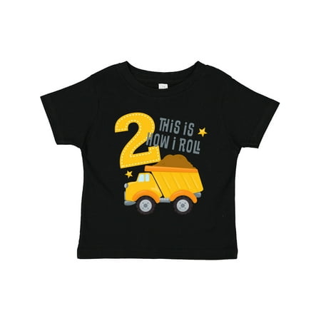 

Inktastic Dump Truck 2nd Birthday Gift Toddler Boy or Toddler Girl T-Shirt