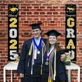 thumbnail image 2 of DAZONGE Blue Graduation Decorations 2025, Congrats Grad Porch Banner for Any Schools or Grades 2025 Graduation Party Decorations, 2 of 10