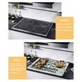 thumbnail image 2 of Large Induction Cooktop Protector Mat Camping Car Stove Top Covers for Electric Stove, Farmhouse Cabin Retro Green Wooden Grain Decorative Stove Burner Cover Mats, Glass Top Stove Cover, 2 of 7
