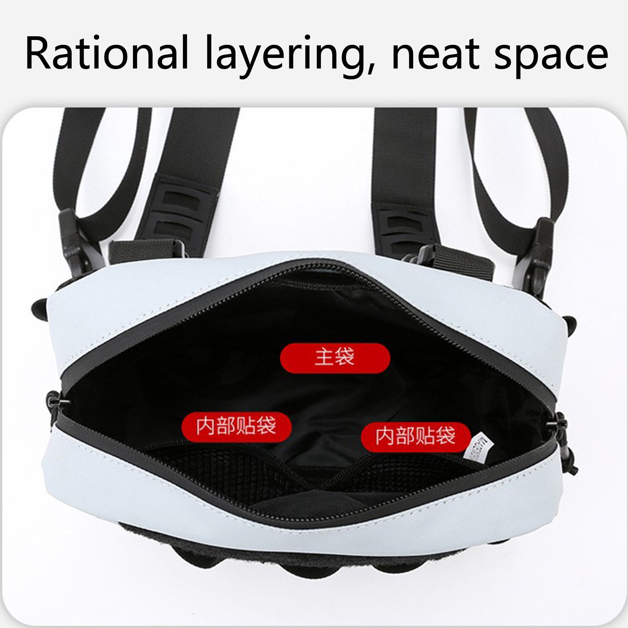 New Fishing Chest Bag, Multifunctional Camouflage Fishing and Cycling Crossbody Bag, Outdoor Sports Vest Waist Bag with Molle System
