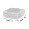 thumbnail image 2 of Transparent Acrylic Square Box, 6X6X2.4Inch Clear Storage Container, Display Organizer For Jewelry, Crafts, Cosmetics (1Pc) For Home Office, 2 of 6