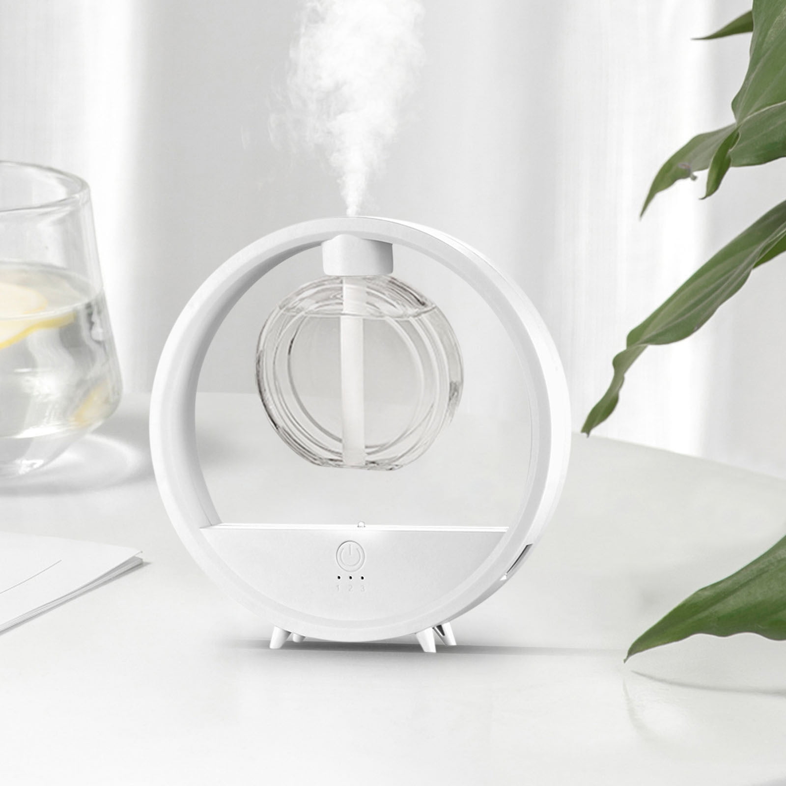 Cool Mist Humidifier,60Ml Colorful Household Silent Desktop Humidifier, Aromatherapy Machine,Quiet Vaporizer Humidifiers for Home,Baby Room