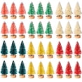 thumbnail image 1 of Miniárboles de Navidad artificiales Cholung, 48 unidades con adornos, 1 of 7
