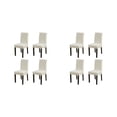thumbnail image 2 of mmirethe 1/2/3 4piece Easy To Assemble Chair Covers For Home - Dustproof And Breathable Durable white 2PCS, 2 of 6