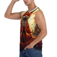 thumbnail image 3 of Pofeuu Maple Leaf Meditating Fox Print Men's Muscle T-Shirt, Sleeveless, Muscle Tank, Classic Muscle Tee Top For Men Casual Sleeveless Muscle T-Shirt Trendy Clothes-Large, 3 of 7