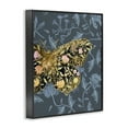 thumbnail image 4 of Stupell Industries Blue & Gold Butterfly Animals & Insects Painting Black Framed Art Print Wall Art, 16 x 20, 4 of 10