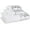 White, variant on Sinatra 3 Piece Bathroom Towel Set Bath Towel Hand Towel Wash Cloth Absorbent, White