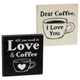 thumbnail image 1 of Love & Coffee Block Sign 2 Asstd., 1 of 1