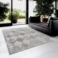 thumbnail image 2 of 2â€™ x 5â€™ Gray Distressed Trellis Pattern Area Rug, 2 of 10