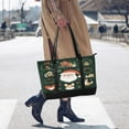 thumbnail image 4 of FORMRS Canvas Laptop Tote Bag for Women with 15.6" Computer Compartments Shoulder Handbag, Whimsical Christmas, 4 of 7
