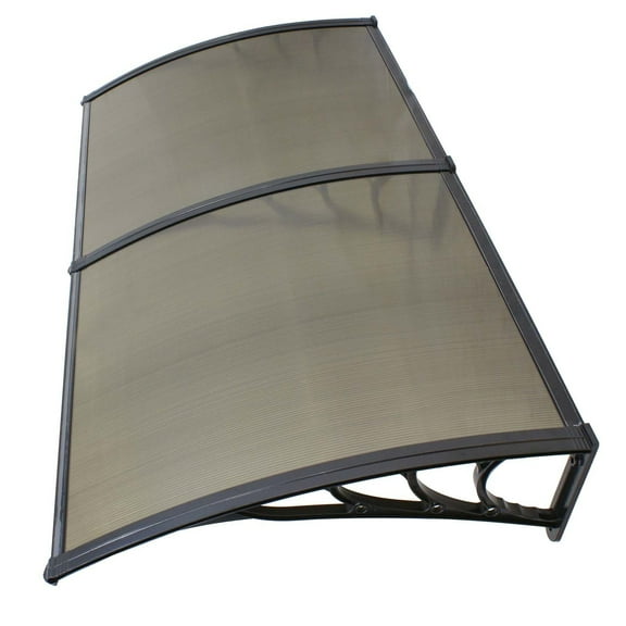 RONG-3 Window and Door Exterior,UV/Rain/Snow/Sunlight Protection Sheet, Overdoor Awnings for Door Entrance Outside/Patio/Porch/Deck