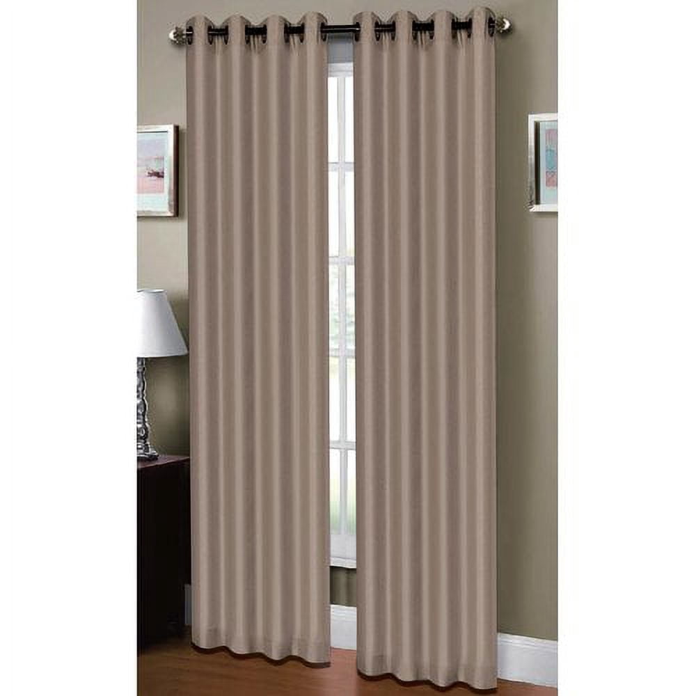 Raphael Heathered Faux Linen Extra Wide Grommet Curtain Panels