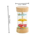 thumbnail image 2 of Rain Simulator Hourglass Ornament, Decorative Sand Timer with Soothing Rain Sound, Glass and Metal Relaxation Display for Home, Office, and Meditation, 2 of 5