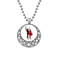 thumbnail image 1 of Danse Sociale Duo Danse Performance Colliers Pendentif Rétro Étoiles de Lune Bijoux, 1 of 3