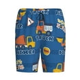 thumbnail image 4 of Gaeub Construction Vehicles Printed Men's Short Pajama Pants, Lightweight Lounge & Sleep Bottoms Keep You Cool - Large, 4 of 9