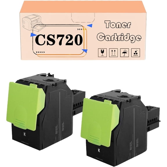 Replacement for CS720 Toner Cartridges Compatible for Lexmark CS720de CS725de CX725de CX725dhe Printers, High Yield 3,000 Pages