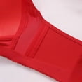 thumbnail image 7 of WCJM Woman Cotton Red Ending Bra Women'S Wireless Plus Size Lace Bra Full Coverage Unlined Cotton Bra, 7 of 7