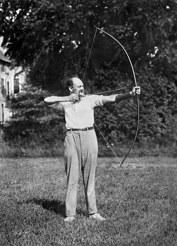 Archery, C1915. /Namerican Archer Louis C. Smith Of The Archery Hall Of