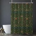 thumbnail image 5 of Victorian William Morris Original Design Vintage Shower Curtain Furniture Bathroom Fabric Decorations Washable Shower Curtain with Hooks, 5 of 8