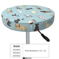 thumbnail image 4 of Naloa Dog Pets Round Bar Stool Cushion Cover 12-14 inch, Fits Kitchen, Office, Restaurant Chairs - 13 inch, 4 of 7