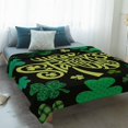thumbnail image 4 of Happy St Patrick's Day Blanket Soft Cozy Warm Throw Blanket for Couch, Plush Fuzzy Flannel Fleece Blankets for Sofa, Green Lucky Shamrocks Vintage Bed Blankets Lightweight Gifts for Women, 40"x60", 4 of 9