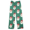 thumbnail image 6 of Lorytime Christmas Pjs Set Women Long Sleeve Santa Claus Collared Tops Elastic Waist Pants Festive Loungewear, 6 of 7
