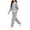 Gray, variant on Cethrio Girls Winter Outfit Sets, 2 Piece Long Sleeve Casual Fleece-lined Girls' Clothing Sets Size 10-12 Pink