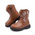 thumbnail image 6 of Meckior Toddler Girls Boys Combat Ankle Boots Little Kid Waterproof Outdoor Chelsea Fall Booties Leather Comfort Shoes, 6 of 6