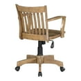 thumbnail image 3 of Bowery Hill Wood Bankers Office Chair with Wood Seat in Medium Oak Finish, 3 of 5