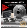 thumbnail image 1 of DK1531-7 Rear Rotors and Ultimate HD Semi-Metallic Brake Pads, 1 of 8