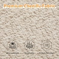 thumbnail image 3 of Modern Swivel Accent Chair Set of 2,Boucle Swivel Barrel Chair with Wide Curved Backrest,Upholstered Club Armchair for Living Room,Bed Room,Office,Wheat, 3 of 7