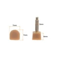 thumbnail image 2 of 6 Pairs TPU High Heel Tips Shoes Replacement Tap Caps 3mm Pin, 7x7mm U-Shape Heel Repair Caps, Beige, 2 of 5