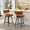 Brown, variant on Ninecer Swivel Bar Stools Set of 4, 26" Counter Height, Leather Upholstered with Backrest, Metal Frame, Grey