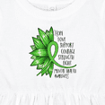 thumbnail image 4 of Inktastic Mental Health Awareness Green Sunflower Ribbon Girls Baby Dress, 4 of 5
