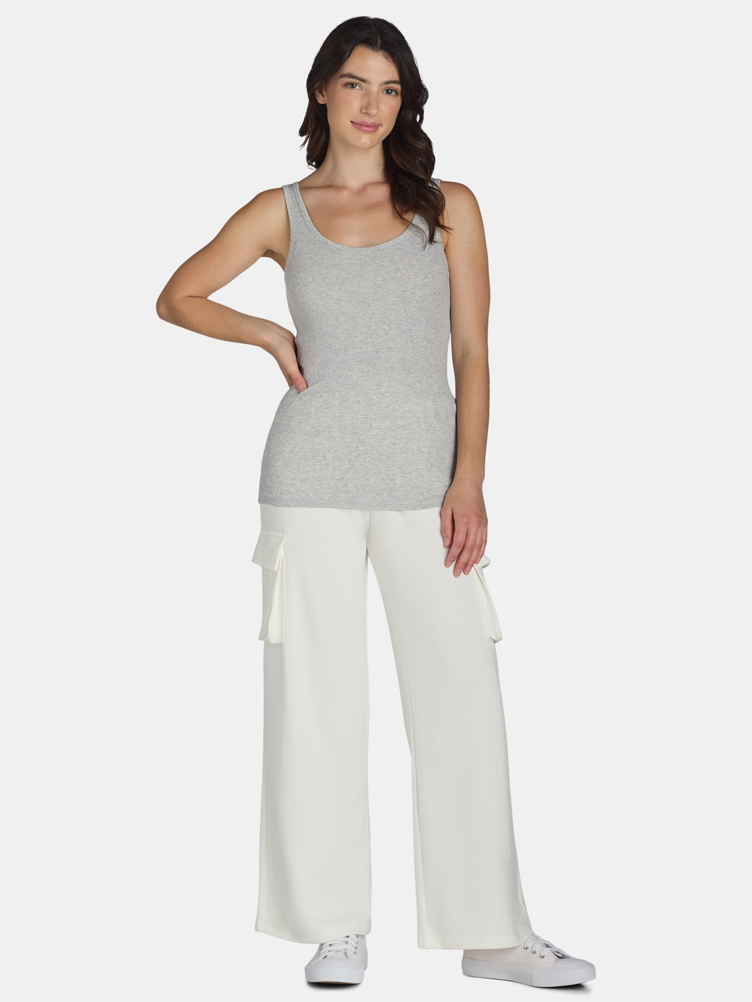 Time and Tru Women's Ribbed Tank Top, Sizes XS-XXXL