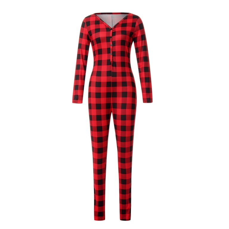 Adorable Stitch Plaid White And Red Christmas Pajamas - Funny Ugly