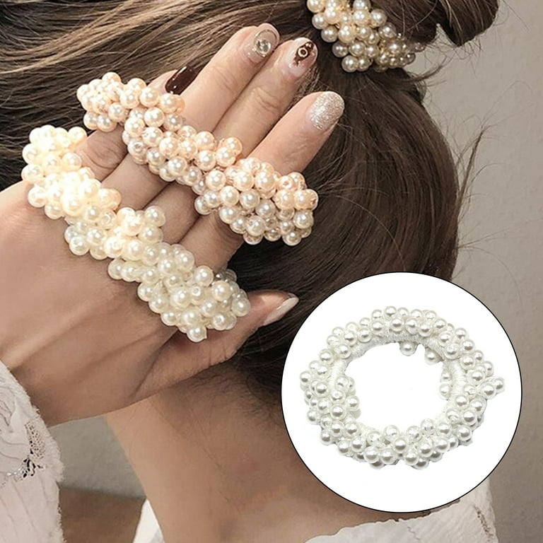 Plaid Pearl Bow Hair Clips For Women Fashion Simple Clip For Hair